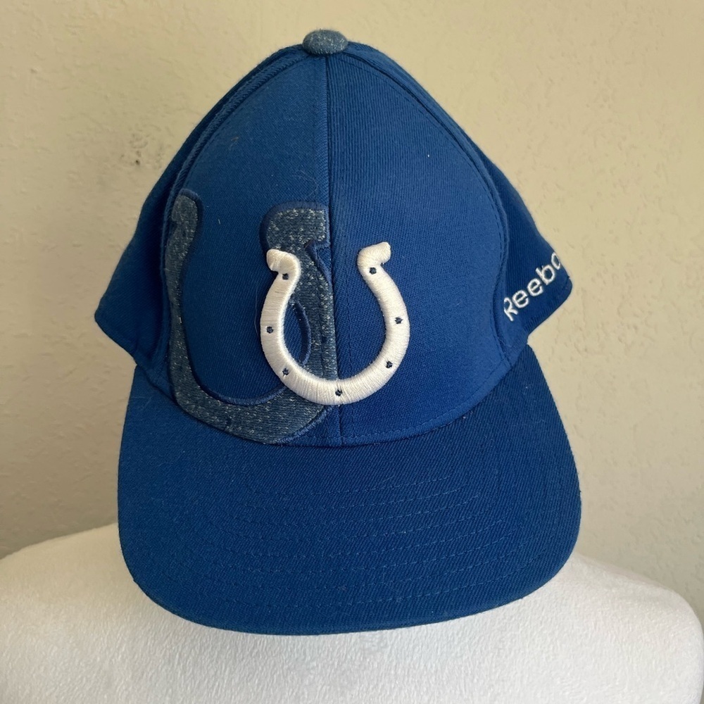 Men’s Blue Reebok Indianapolis Colts NFL Fitted Hat - Size Small/Medium